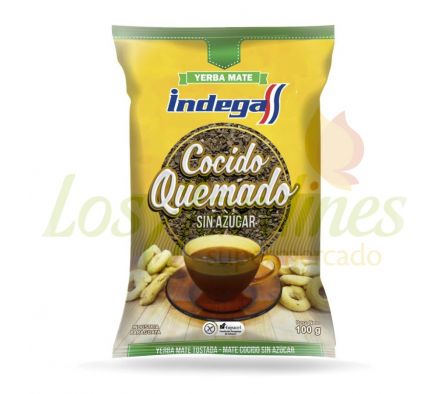 MATE COCIDO SIN  AZUCAR INDEGA 100G