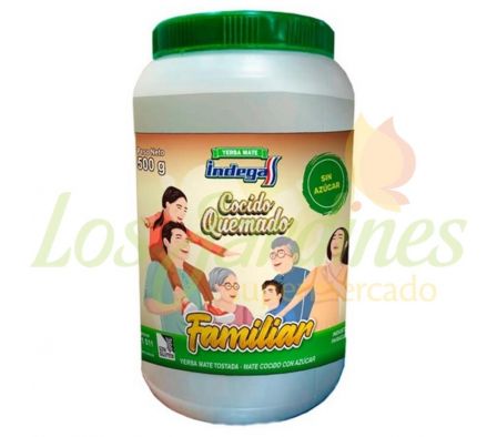 MATE COCIDO INDEDA TOSTADO SIN AZUCAR POTE 500G