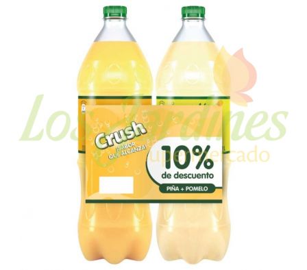 PACK X 2 GASEOSA CRUSH PIÑA + POMELO.-