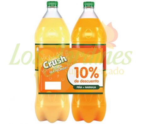 PACK X 2 GASEOSA CRUSH PIÑA + NARANJA..