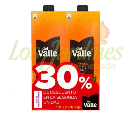 PACK JUGO DEL VALLE NARANJA 2UN 1,5L