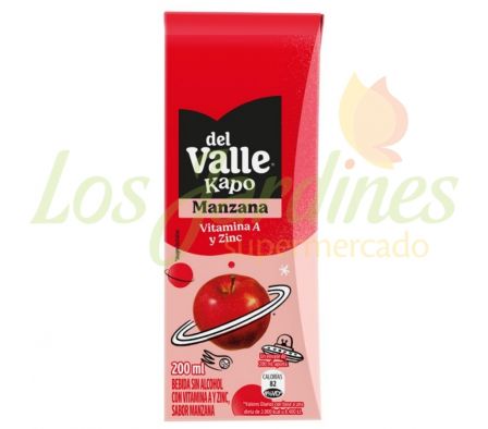 JUGO DE MANZANA DEL VALLE KAPO 200ML