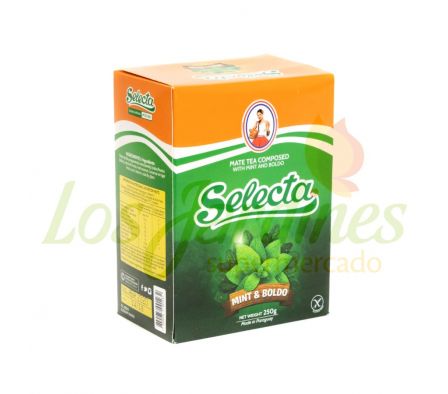YERBA MATE REFRESCANTE MENTA Y BOLDO SELECTA 250G