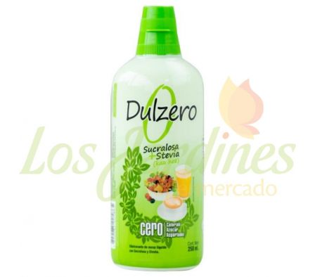 EDULCORANTE DULZERO SUCRALOSA + STEVIA 250 ML