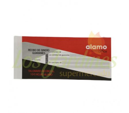TALONARIO DE RECIBO ALAMO 100 HOJAS