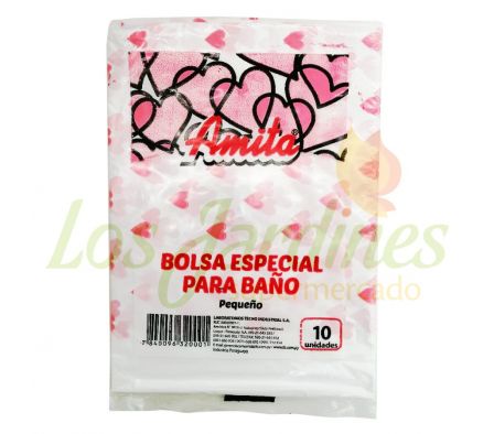 BOLSAS PARA BAÑO AMITA PEQUEÑO 10UN