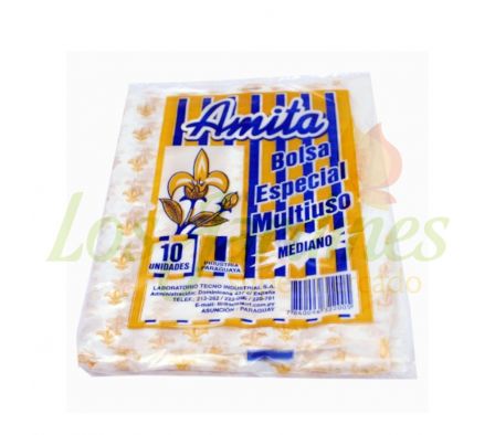 BOLSA PARA BAÑO AMITA-LIA MEDIANO 10UN