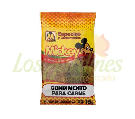 CONDIMENTO PARA CARNE MICKEY 15G