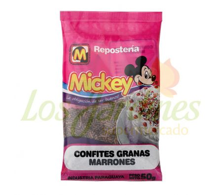 CONFITES MICKEY GRANAS MARRONES 50G