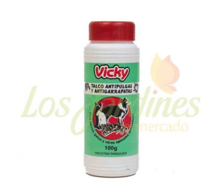 TALCO ANTIPULGAS VICKY 100 GR