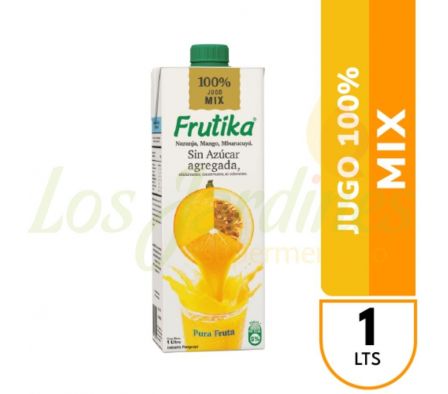 JUGO NARANJA MANGO MBURUKUYA 100% FRUTA S/AZU. 1L