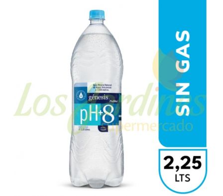 AGUA MINERAL S/ GAS GENESIS 2,25 LT.