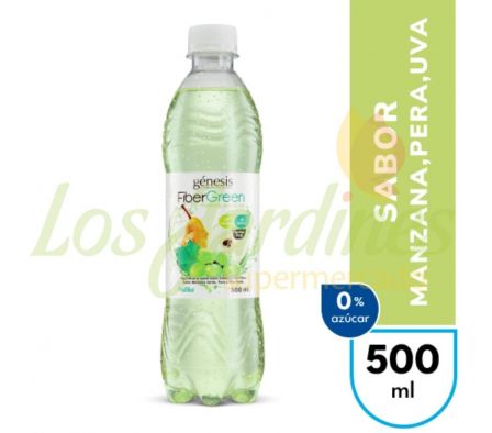 AGUA MINERAL SABORIZADA DIET FIBER GREEN