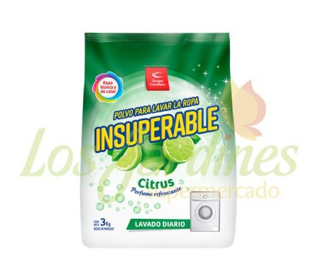 JABON EN POLVO INSUPERABLE CITRUS 3KG
