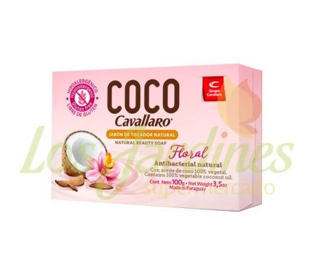JABON TOCADOR COCO ANTIBAC FLORAL CAVALLARO 100G