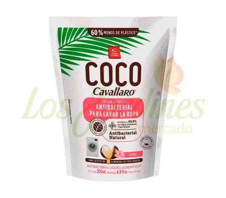 JABON LIQUIDO CAVALLARO P/ROPA FLORAL 200ML
