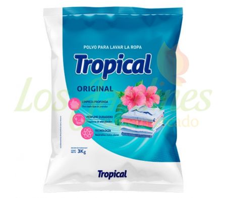 JABON EN POLVO TROPICAL ORIGINAL 3KG