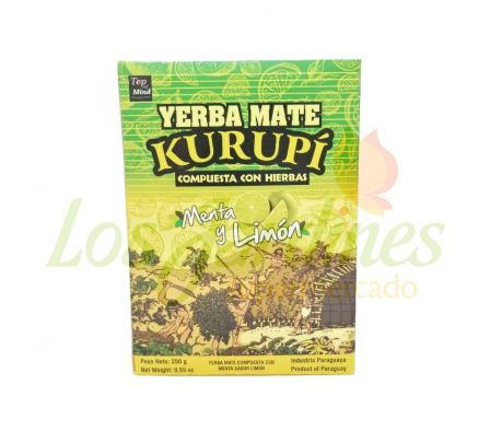 YERBA MATE MENTA LIMON KURUPI 250G