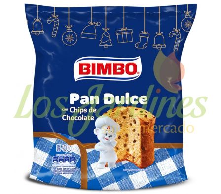 PAN DULCE BIMBO GOTAS CHOCOLATE BOLSA 400G