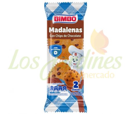 MADALENAS BIMBO CHIPS CHOCO 2P 80G