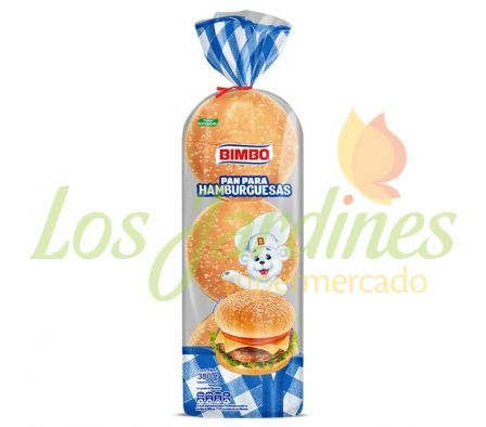 PAN PARA HAMBURGUESA BIMBO 380G