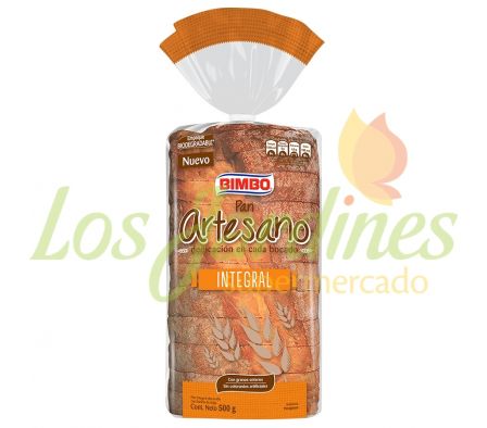 PAN ARTESANO INTEGRAL BIMBO 500G