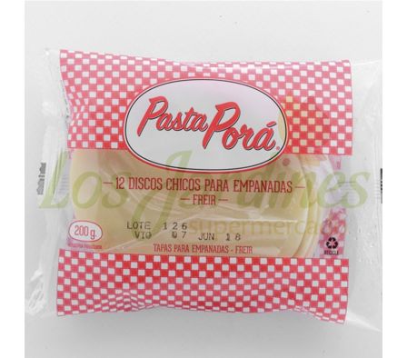 DISCO P/EMPANADA CHICO PASTAS PORA 12 UNI.