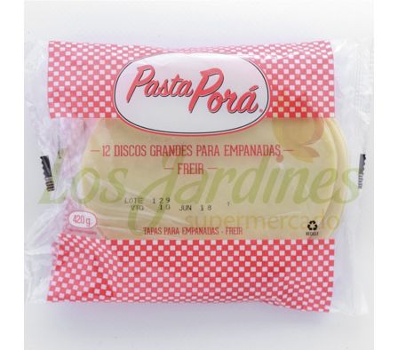 DISCO P/EMPANADA GRANDE PASTAS PORA 12 UNI
