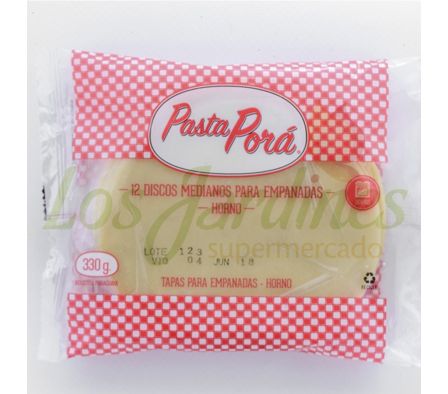 DISCO P/EMPANADA HORNO MEDIANAO PASTA PORA X 12UN