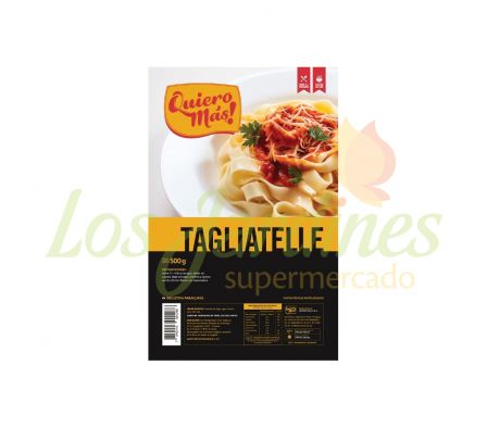 FIDEO TAGLIATELLE PASTEURIZADO QUIERO MAS 500G