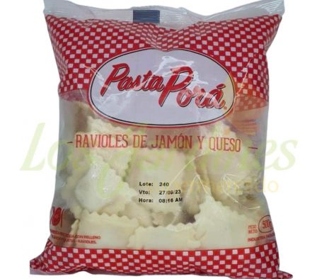RAVIOLES DE JAMON Y QUESO PASTA PORA 500G