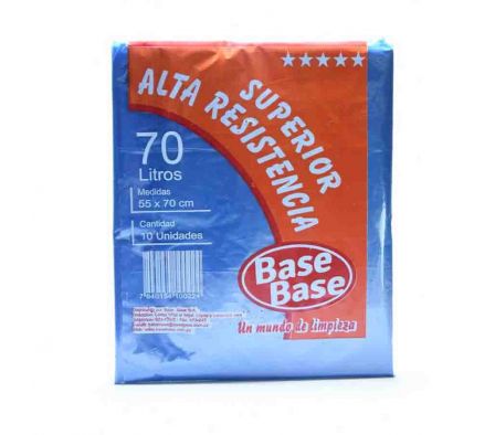 BOLSAS BASE BASE 55X70CM 70L 10UN