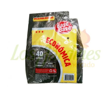 BOLSAS BASE BASE ECONOMICA 40L 10UN