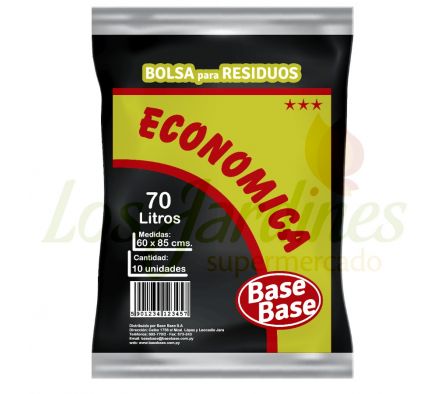 BOLSA P/ RESIDUO ECONOMICO BASE BASE 70 LTS