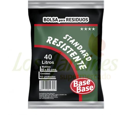 BOLSA ESTANDAR 40 L  X 10 UND