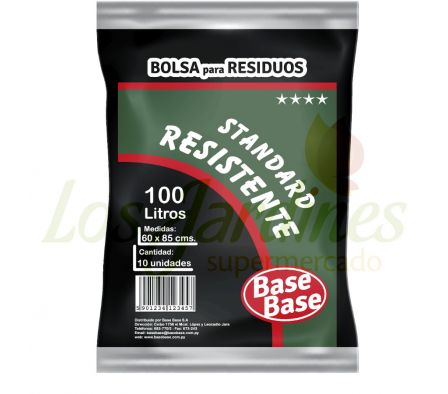 BOLSA P/BASURA BASE BASE 100 LTS