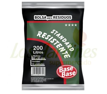 BOLSA BASURA ESTANDAR BASE BASE 200 LTS