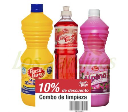 LAVA. BB2,5% 1LT+DETER. LB LIMON 500CC+DEO FRUT 1