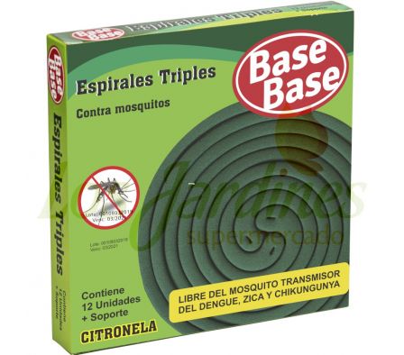 ESPIRALES TRILLIZAS BASE BASE C/CITRONELLA