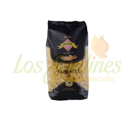 FIDEO FARFALLE ANITA AL HUEVO 400GR