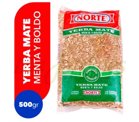 YERBA NORTE MENTA Y BOLDO 500GR