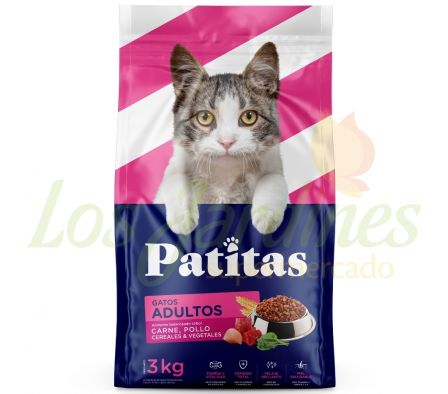 ALIMENTO PARA GATO PATITAS ADULTOS 3K