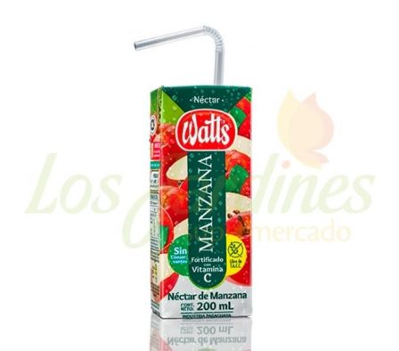 JUGO NECTAR MANZANA WATTS 200 CC