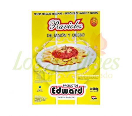 RAVIOLES DE JAMON Y QUESO EDWARD 600G