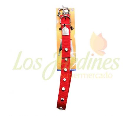 COLLAR P/PERRO ANIMALS NYLON DOBLE C/TACHAS