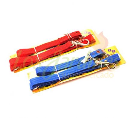 COLLAR/PASEO P/PERRO ANIMALS-NYLON-ARGOLLA MEDIO