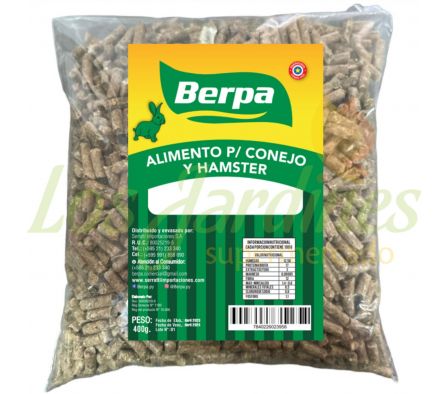 ALIMENTO PARA CONEJO Y HAMSTER 400G