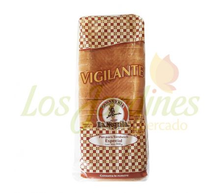 PAN DE SANDWICH LA NEGRITA VIGILANTE 800GR