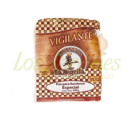 PAN DE SANDWICH LA NEGRITA VIGILANTE 450 GR