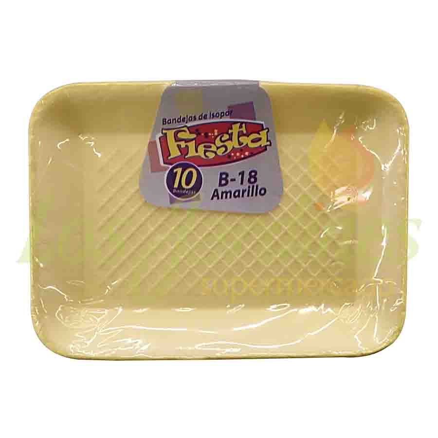 BANDEJA B 18 AMARILLO (PAQX10)